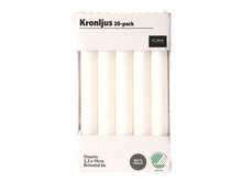 Kronljus Vit 20-pack